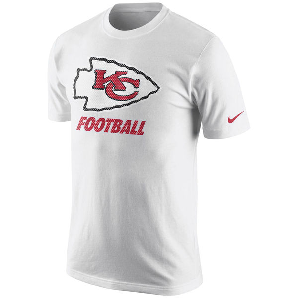 Men NFL Kansas City Chiefs Nike Facility TShirt White